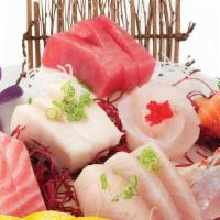 Sashimi Deluxe (21 Pcs) · Consuming raw or undercooked meats, poultry, seafood, shellfish or eggs may increase your ri...