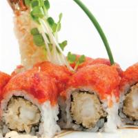 Yummy Roll · 2 pcs shrimp tempura topped w. spicy tuna.

Consuming raw or undercooked meats, poultry, sea...