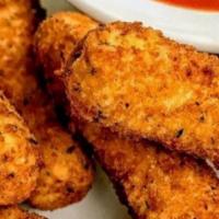 Mozzarella Sticks · With tomato sauce.