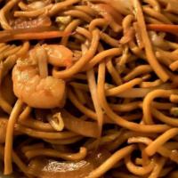 Shrimp Lo Mein / 虾捞面 · Soft noodles and Chinese style.