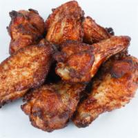 Mango Habanero Boneless Chicken Wings (6) · Fresh boneless wings crisp to perfection tossed in mango habanero sauce.