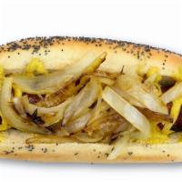 Polish · Char-grilled zesty Vienna Beef sausage, brown mustard, and grilled onion.