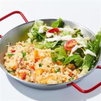 Vegetable Fried Rice · Pan-fried rice with scrambled egg and assorted vegetables.