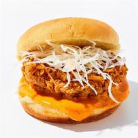 Crispy Chicken Sandwich · Crunchy and extra crispy chicken patty with our signature homemade sauce. Served with Cabbag...