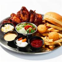 Grilled Wings Combo (B) · 20 pcs of Grilled wings With a side of small French fries, 2pcs of cheese ball, small salad,...