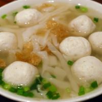 Fish Ball Noodle Soup · 