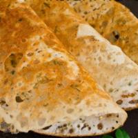 Rava Masala Dosa · Crispy thin crepe made of cream of wheat and rice floor and stuffed with potato filling