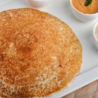 Plain Uthappam · Thick pancake made with rice flour and lentil