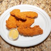 Chicken Fingers (6) · With fries.
