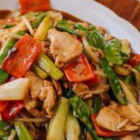Chicken Chop Suey · With White Rice