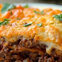 Moussaka · Moussaka is basically a hearty eggplant casserole with a juicy, flavor-packed meat sauce