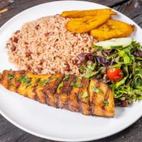 Salmon Meal · Served with Rice & Peas only