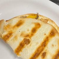 Keto Quesadilla · chicken bacon cheese all on a baked keto shell!