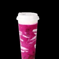 Cheese Foam Red Dragon Fruit Tea / 芝士红肉火龙果茶 · Made with fresh red dragon fruit and combine with sweet & salty cheese foam ./ 采用新鲜的红肉火龙果制作的...