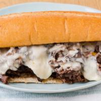 Beef Delight · Hot roast beef and melted mozzarella cheese on a garlic hero.