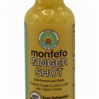 Monfefo - Cold Pressed - Ginger Sh Ot (1.7 Oz.) New! · Ginger, lemon juice and honey.