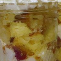 Pineapple Upside Down Cake Jar 16 Oz   · Freshly  Made Pineapple Upside Down Cake