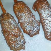 1 Pc  Ann Marie’S Deep Fried Snickers  Corn Dog · Deep Fried Snickers With Powered Sugar