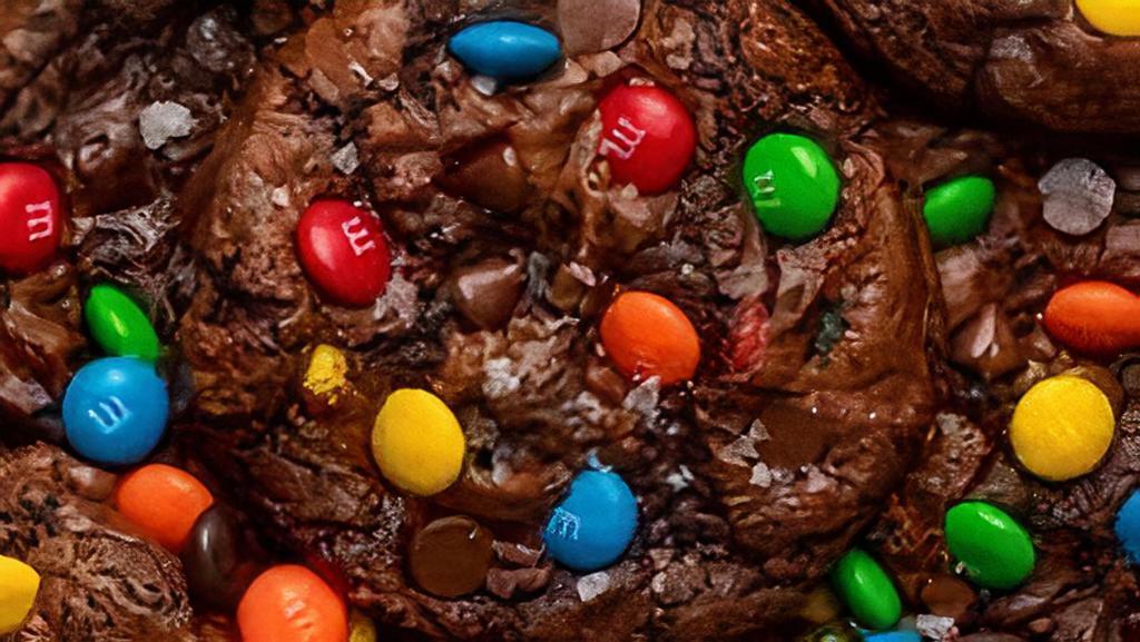 6 Pk M & M Double Chocolate Chip  · Freshly Baked Double Chocolate Chip Cookies