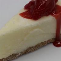 Strawberry Cheesecake Slice  · Homemade Cheesecake