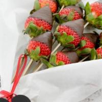 Chocolate Strawberry Bouquet · Milk Chocolate Covered Strawberry Bouquet & Card Included 

Your choice Vanilla Or Milk Choc...