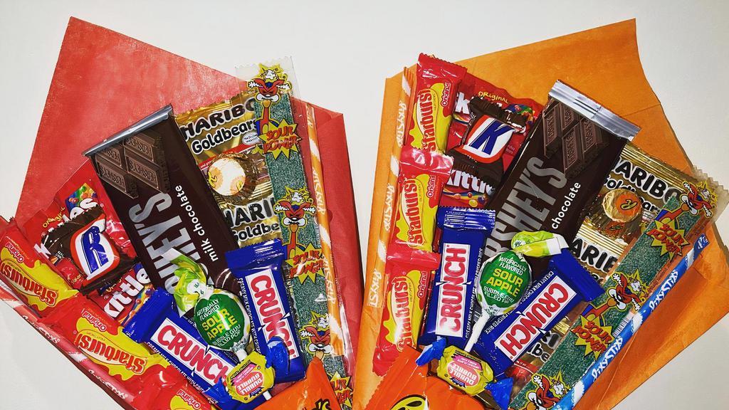 2 Candy Bouquet · Choice of small, medium and large for an additional charges.