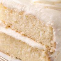 Large Vanilla Cake Slices  · 