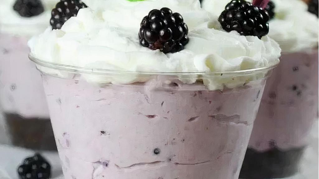 Blackberry Cheesecake Cups  · Whipped Cream Topping Blueberry Cheesecake & Chocolate Crust