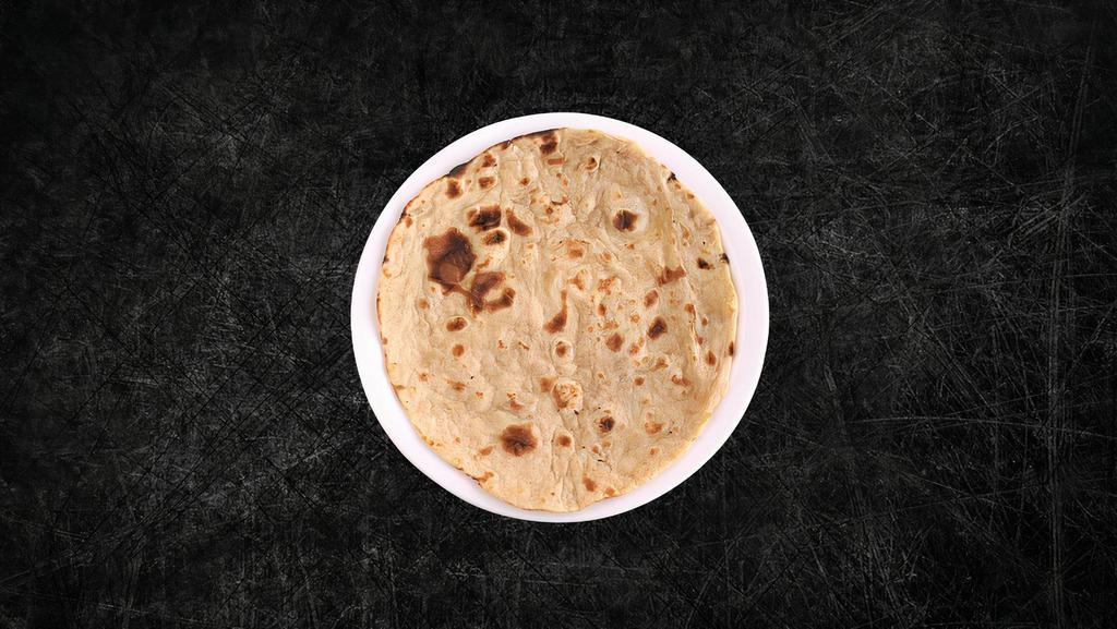 Chapati (Vegan) · 2 Whole wheat flat breads baked to perfection over a pan