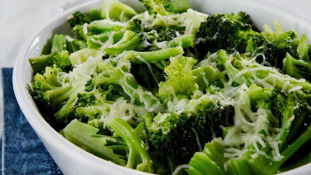 Tuscan-Style Broccoli · Farm-fresh broccoli with a healthy dose of out-of-this-world flavor makes this dish welcome at any table. Ready to roast tuscan-style broccoli tossed with lemon, garlic, olive oil and parmesan cheese. A delicious new take on a family favorite!