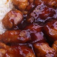 Sesame Chicken (White Meat) · White Meat. Homemade Light Gold-Sesame Sauce，better taste.