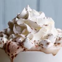 Hot Chocolate · Chocolate syrup with frothed milk.