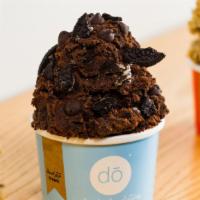 Chocolate Dream · Brownie batter, Oreo cookies, and chocolate chips.