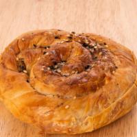 Feta Spinach Borek · Daily baked, deliciously seeded. traditional Turkish borek, a great vegetarian savory.