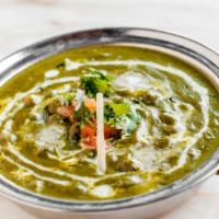 Spinach · Creamy spinach curry.
