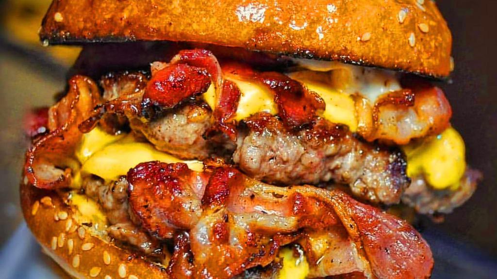 Double Bacon Cheeseburger · Burger. Add w/fries for an additional charge.