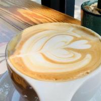 Breve Latte · Rich & creamy latte made with steamed 1/2 and 1/2