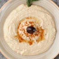Hummus · Most popular. Mashed chick peas made into a paste with lemon juice and flavored with tahini.