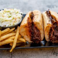 Pulled Beef Sub · Beef slow cooked in our special sauce , comes with cole slaw.
NO SUBSTITUTIONS