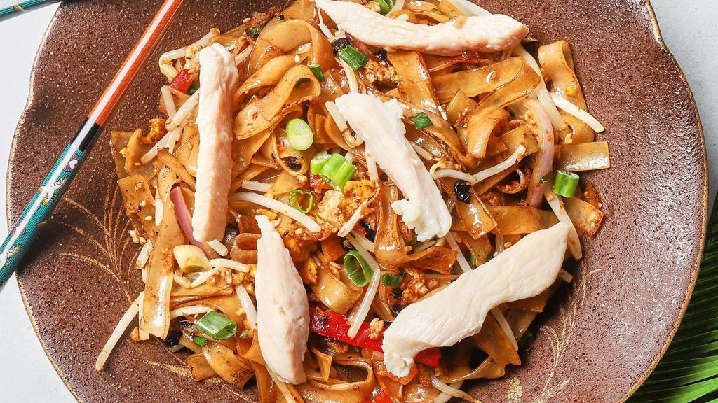 Chicken Stir-Fry · Choose your own ingredients to make a delicious customized sizzling dish made with egg, remove to make vegan.