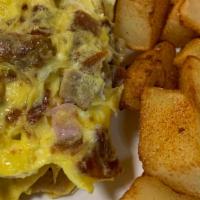 Western Omelette · Ham, cheese, pepper and onions.