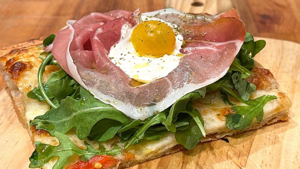 Prosciutto - Slice · Prosciutto -  Arugula - Cherry Tomatoes - Stracciatella