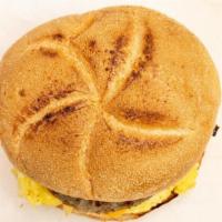 Beef Sausage Egg & Cheese · 