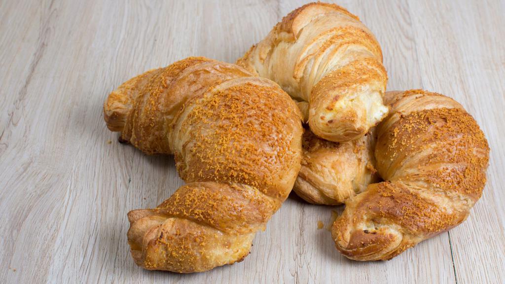 Croissant · Freshly baked flaky and perfectly butter croissant.
