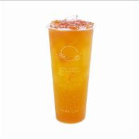 Summer Melon Green Tea · Jasmine green tea shaken with handsqueezed lemon and lime. Topped with freshly crushed water...