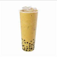 Classic Boba Milk Tea · Uses non-dairy creamer and black tea. Comes with bubbles