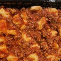 Homemade Gnocchi · potato pasta with pesto or bolognese sauce