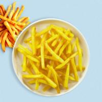 Freaky Fryday · (Vegetarian) Idaho potato fries cooked until golden brown and garnished with salt.