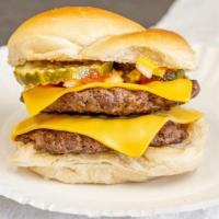 Single Cheeseburger · Onions, Ketchup, Mustard, Pickles