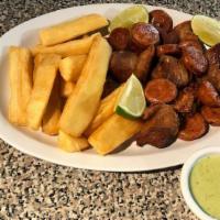 Fried Cassava With Chicharron · 